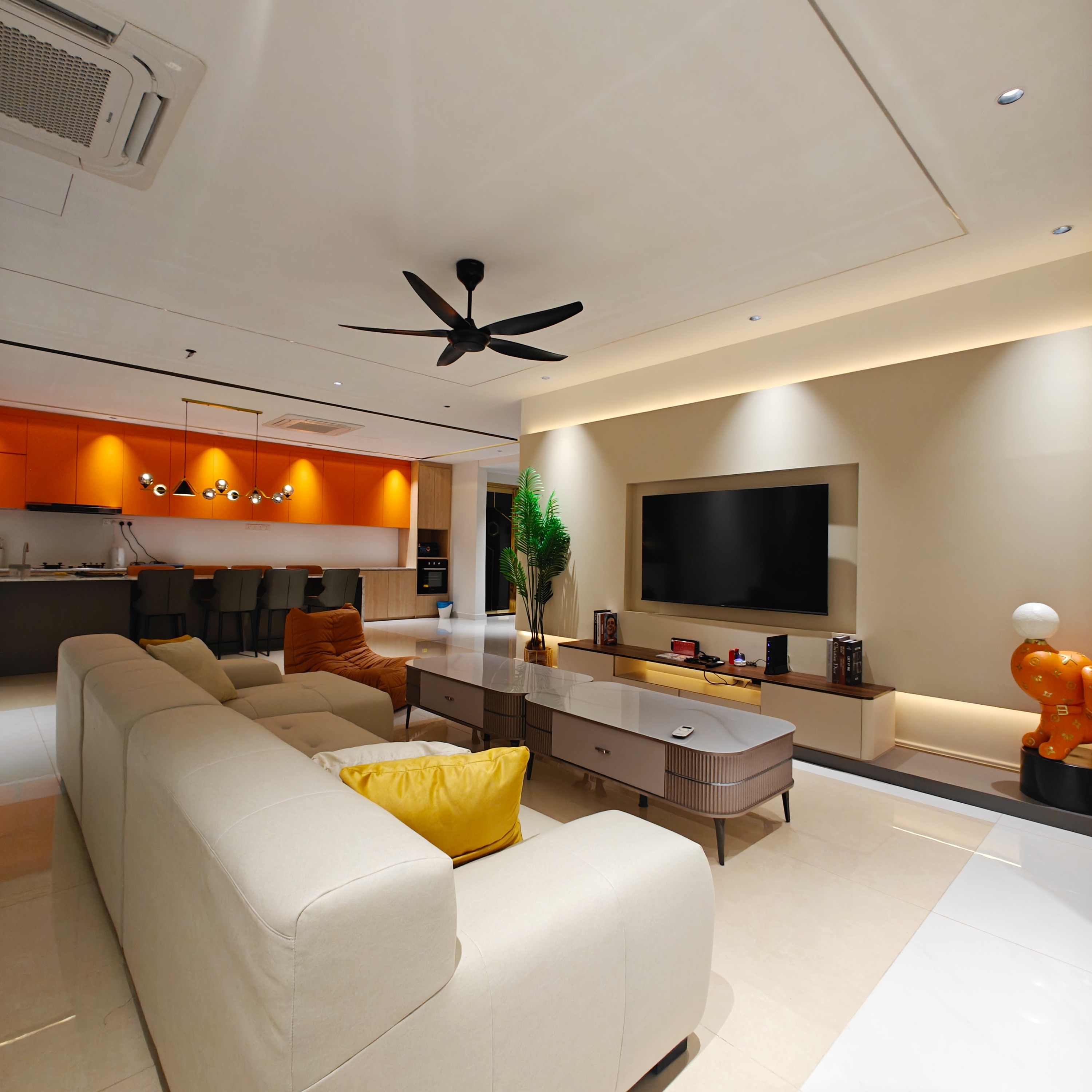 Living Room & Kitchen