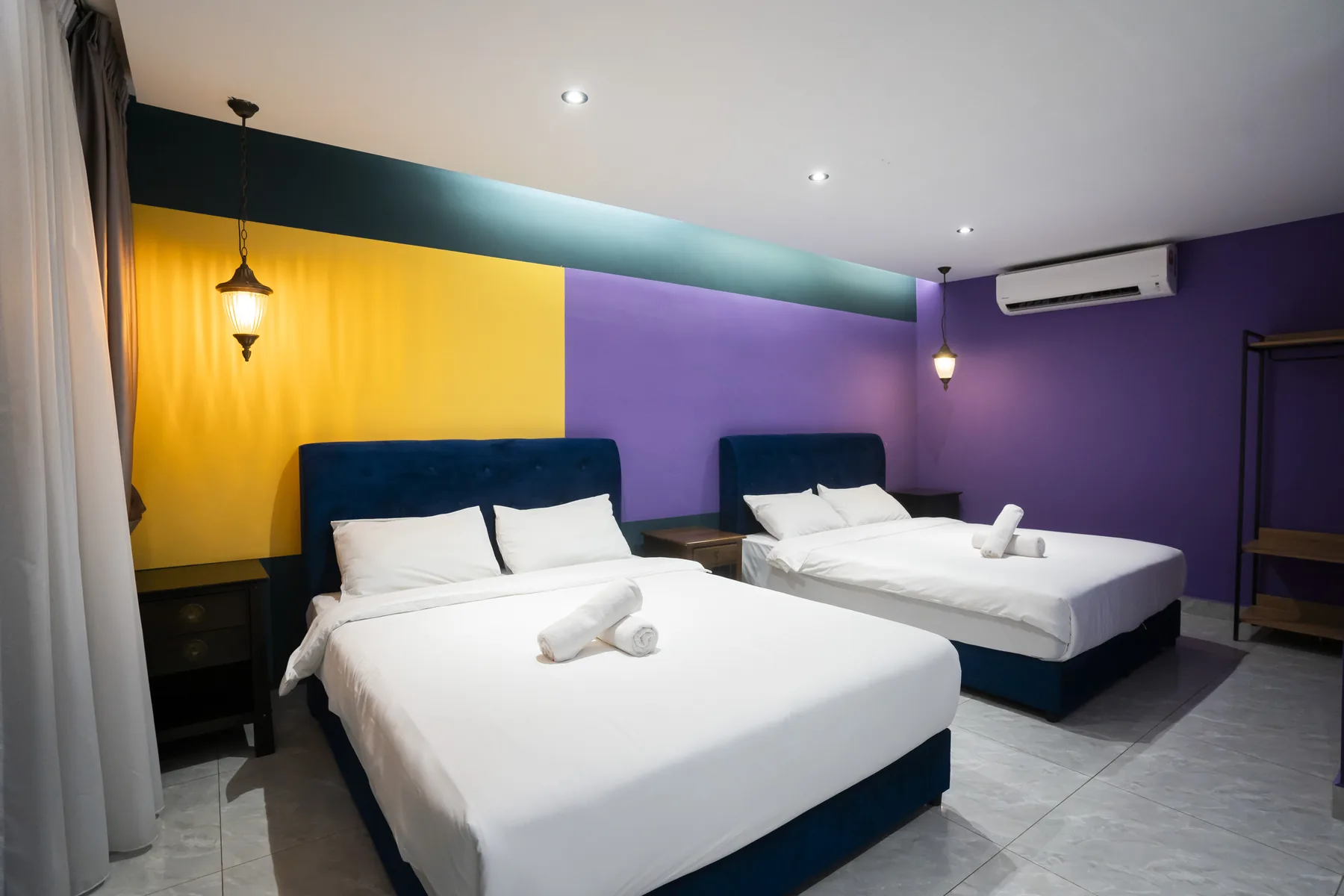 Colourful bedroom