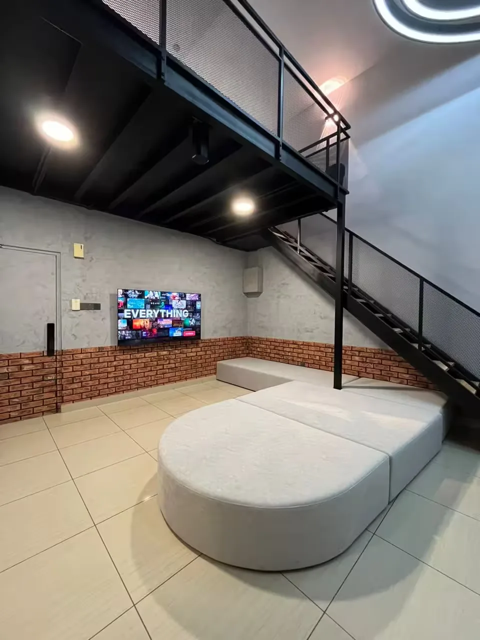 Living room with TV