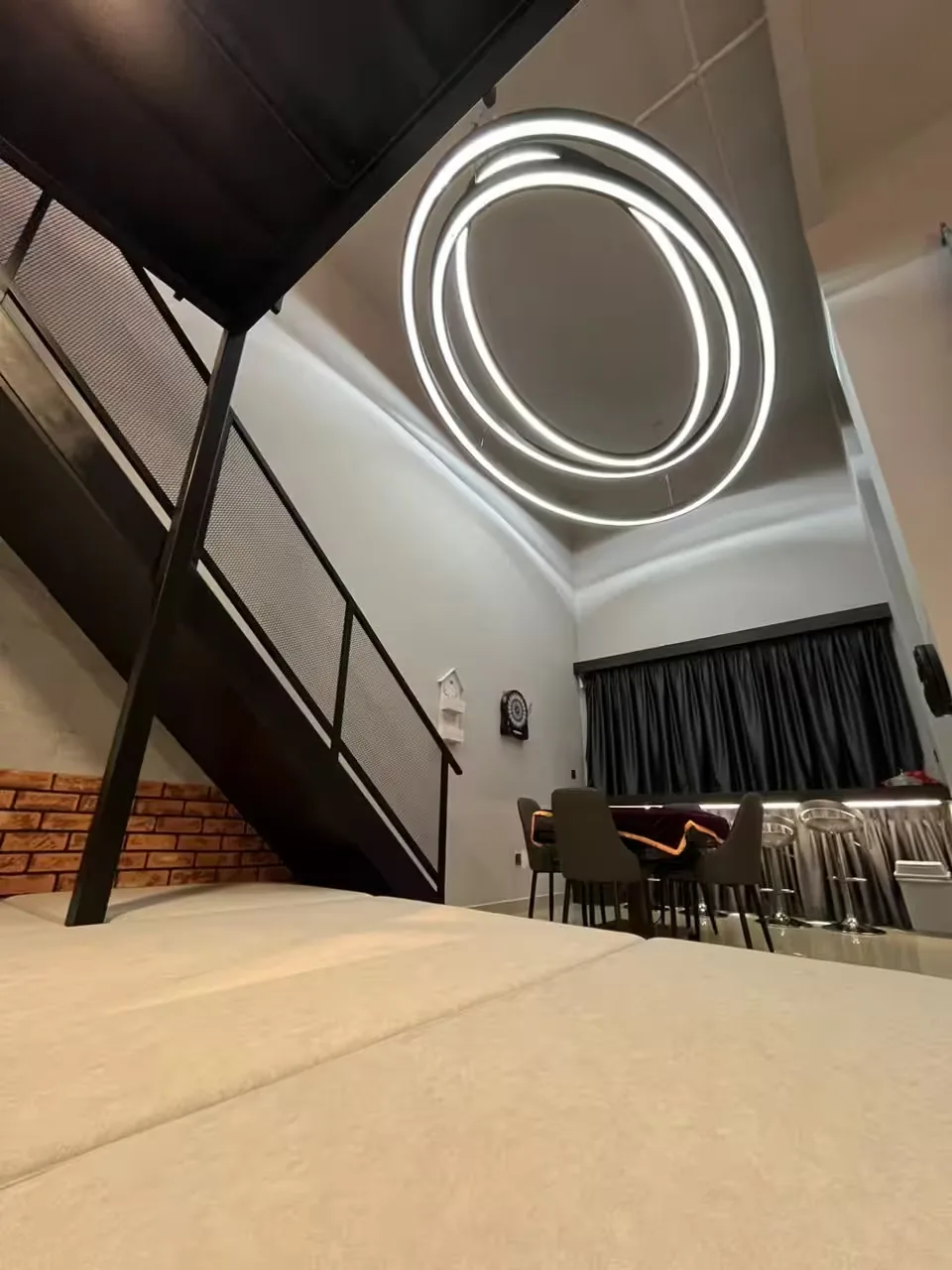 Living room and loft