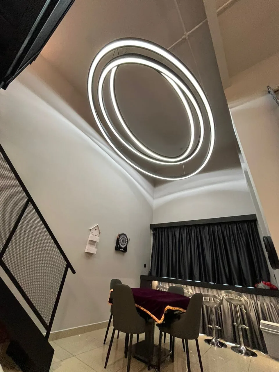 Dining area and feature ceiling